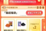 0点 猫超首页-右下角-惊喜口令 ,输入： 猫超福袋 ,🕑0点1元  🕑15点2元 ,限量猫卡